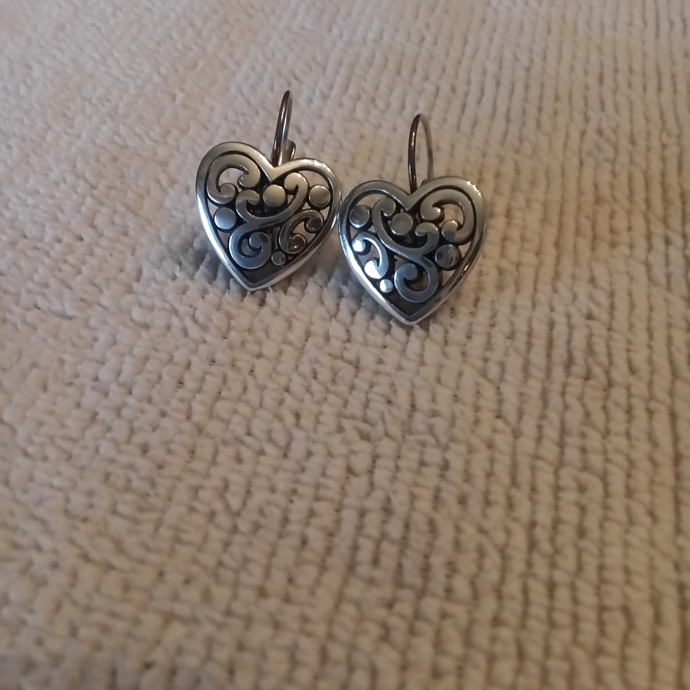 Brighton Contempo Heart Leverback Earrings  - Necklace Listed Seperately - Picture 5 of 5